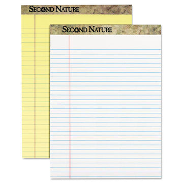 TOPS™ Second Nature Recycled Ruled Pads, Wide-legal Rule, 50 Canary-yellow 8.5 X 14 Sheets, Dozen freeshipping - TVN Wholesale